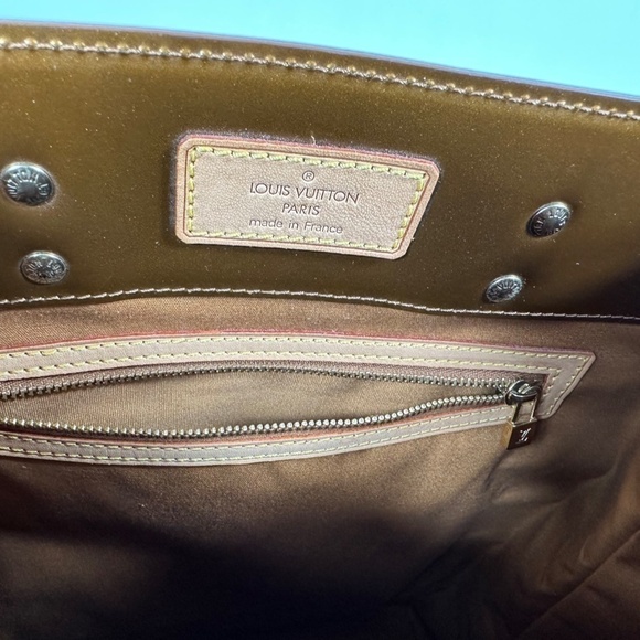 Aunt Louis Vuitton Monogram Vernis Reade MM M91143 Women's Handbag Bronze - Picture 11 of 15